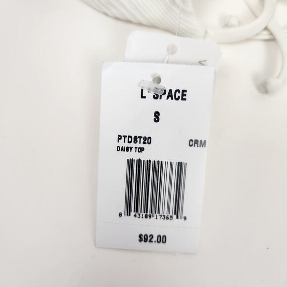 L*Space Daisy Bikini Top in Cream Size Small NWT - Picture 7 of 7
